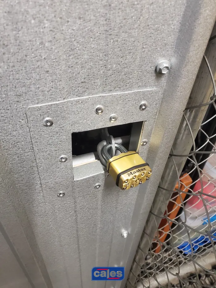 Full Galvanised Relining of Storage Cage example 3